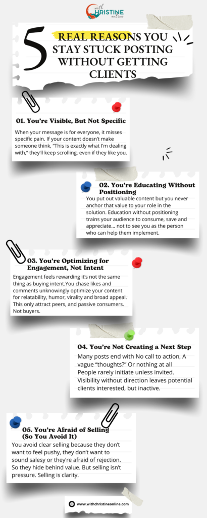 posting without getting clients